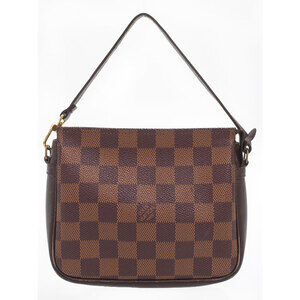 Louis Vuitton Damier Ebene Brown Truth Makeup Accessory Clutch Bag